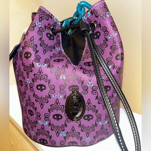 Purple Haunted Mansion Loungefly Cinch Purse